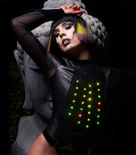 Load image into Gallery viewer, Dark Power LED Light-Up Illuminated Bodysuit
