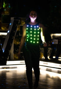 Dark Power LED Light-Up Illuminated Bodysuit